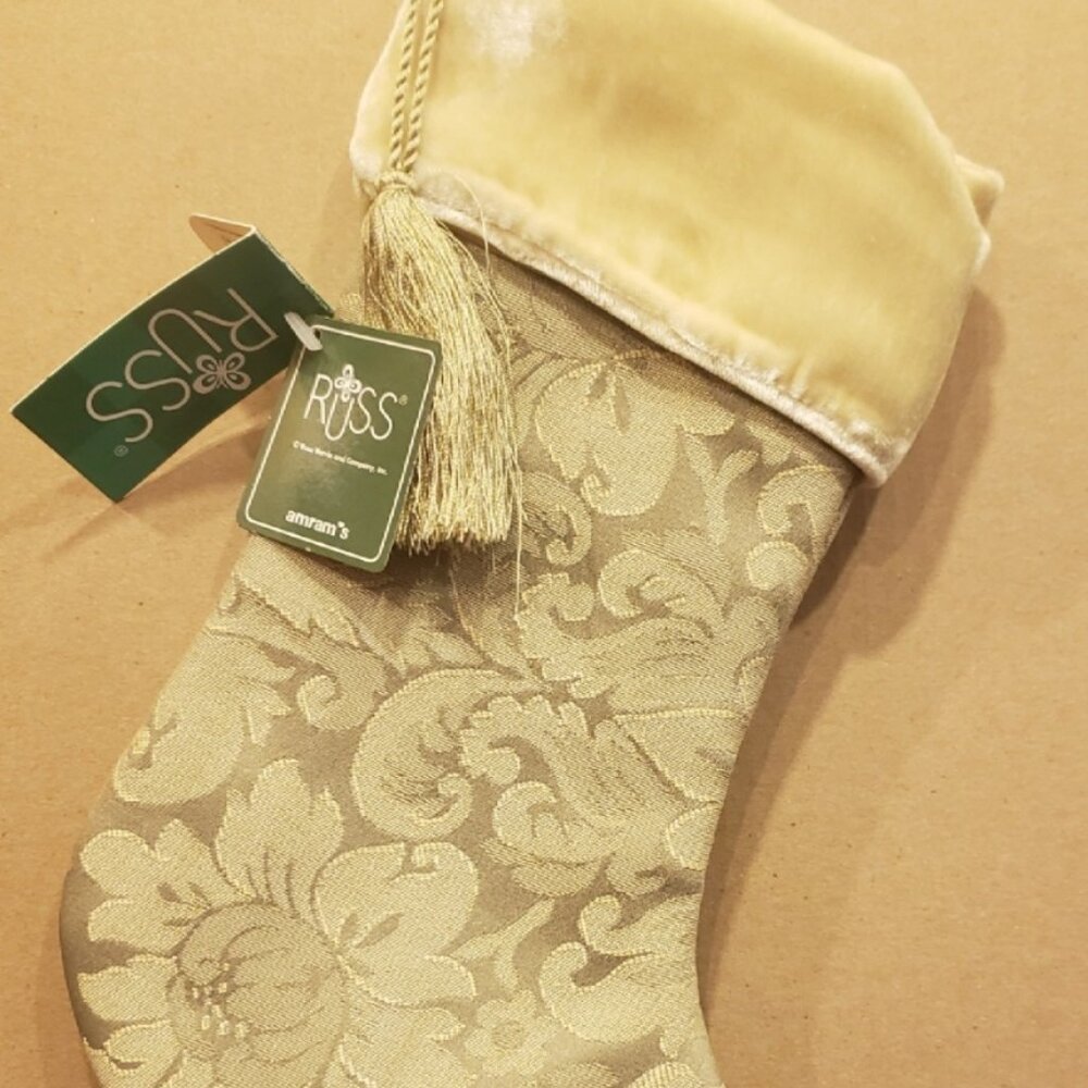 Handmade Victorian Stocking 13.5" - NEW